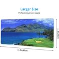 thumbnail image 6 of Scenic Hawaii Golf Tropical \u200bPrint Mouse Pad 12"x31.5", Non-Slip Rubber Base Stitched Edges Gaming Mouse-Pads for Gamer,Offices,Home,Laptop,Computer and Pc, 6 of 6