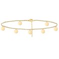 thumbnail image 1 of Tobillera de playa dorada de tamaño ajustable, tobillera de joyería para mujer, regalo de joyería de playa Wmkox8yii fajkfhkj3595, 1 of 1
