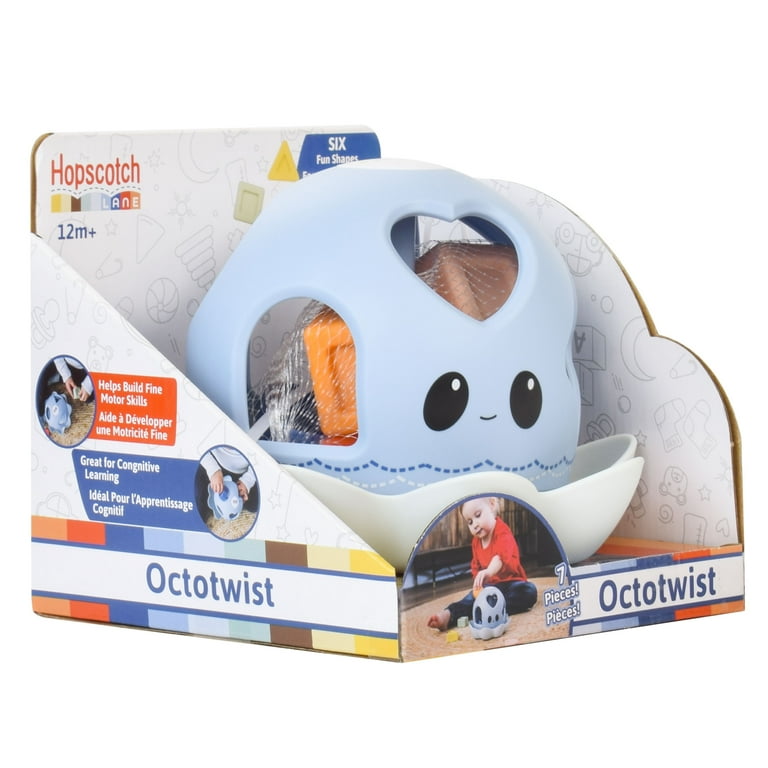 Hopscotch Lane Octotwist - 6 Piece Plastic Shape Sorter Toy for