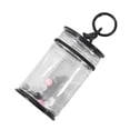 thumbnail image 1 of Esquirla Clear Figure Display Bag Mini Doll Pouch Keychain Portable Doll Storage Case Black with, 1 of 8