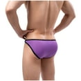 thumbnail image 6 of Penkiiy Mens Sexy Underwear Briefs Ultra Thin Ice Silk Sexy Narrow Side Low Waist Men's Briefs Hip Wrap Men's Underwear Purple Underwear, 6 of 6