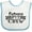 White and Blue, variant on Inktastic Future Pit Crew Racing Flags Boys or Girls Baby Bib