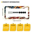 thumbnail image 7 of Renewold American Flag Sunflower Car Licenses Plate Frame Holder, US Flag Print Aluminum Auto Accessories for Patriotic 4th of July Car Decor, 2 Pack, 7 of 7