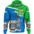 thumbnail image 2 of Sudadera con capucha unisex de manga larga con estampado 3D de la bandera nacional de Sierra Leona, informal, de calle, de gran tamaño, para primavera, 2 of 5