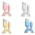 thumbnail image 2 of Methold Cable de datos universal de 2 piezas para teléfonos inteligentes Android Línea de cable de carga de teléfono Teléfono y Comunicación Rosado, 2 of 6