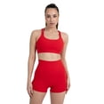 thumbnail image 4 of YITTY Active Women's UltraLuxe Strappy Medium Impact Bra, Athleisure, 4-Way-Stretch, Heated Red, XS, 4 of 6
