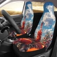 thumbnail image 2 of Honeii Tomato Field Bottle Print Car Seat Covers 2 Pieces, Full Set Universal Seat Covers for Cars, Waterproof Auto Seat Protectors, 2 of 7
