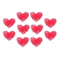 thumbnail image 1 of 10 colgantes de corazón de mimbre y ratán para San Valentín, adornos navideños. Rojo, 1 of 9