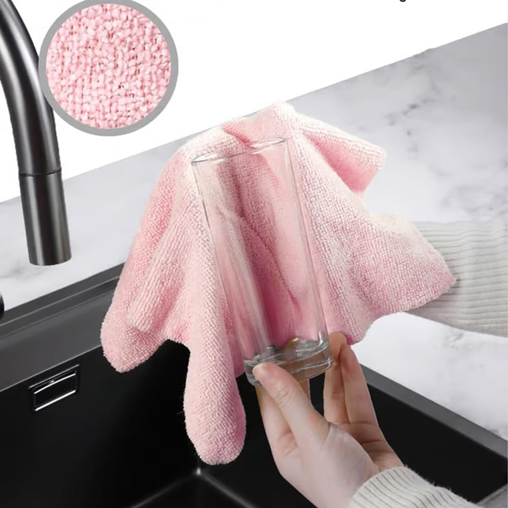 Reusable Microfiber Paper Towels Roll, 2025 New  Microfiber Paper Towels Roll, Reusable Paper Towels Washable Roll, Ultra Absorbent Dish Rags for Kitchen, Car, Dishes