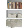 thumbnail image 5 of Decorative & Durable Woven Fabric Storage Baskets, Shelf & Closet Organization - Beige, 5 of 7