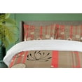 thumbnail image 4 of Ambesonne Flower Duvet Cover Sets, Vintage Style Botany Art, 2-Queen, Salmon Umber, 4 of 7
