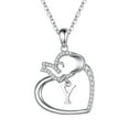 thumbnail image 2 of DPTALR Collier Pendentif Cœur Porte-Bonheur Bijoux pour Femmes, 2 of 3