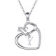 thumbnail image 2 of Fiudx Collar In Colgante Corazon de Buena Suerte para Mujer, 2 of 3