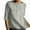 Gray, variant on Fouhkni Cotton Linen Tops for Women Half Sleeve Crew Neck Solid Color Lightweight Oversized Tshirts