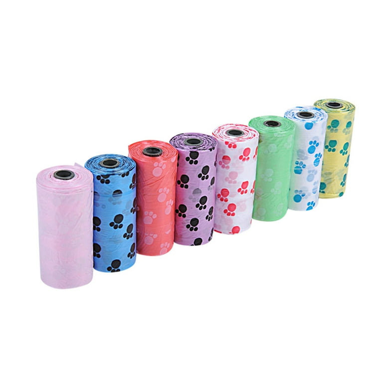 15pcs Plastic Trash Bag, Modern Random Color Trash Bag For Home