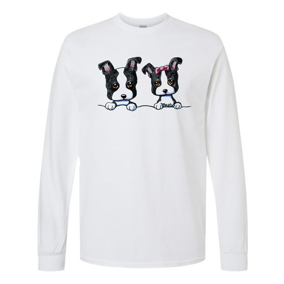 Inktastic Boston Terriers (dark Apparel) Long Sleeve T-Shirt
