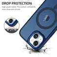 thumbnail image 3 of DOMAVER Magnetic iPhone 13 Case / iPhone 14 Case (6.1") - Slim Matte Translucent Cover | MagSafe Compatible | Shockproof Protective | Navy Blue, 3 of 9