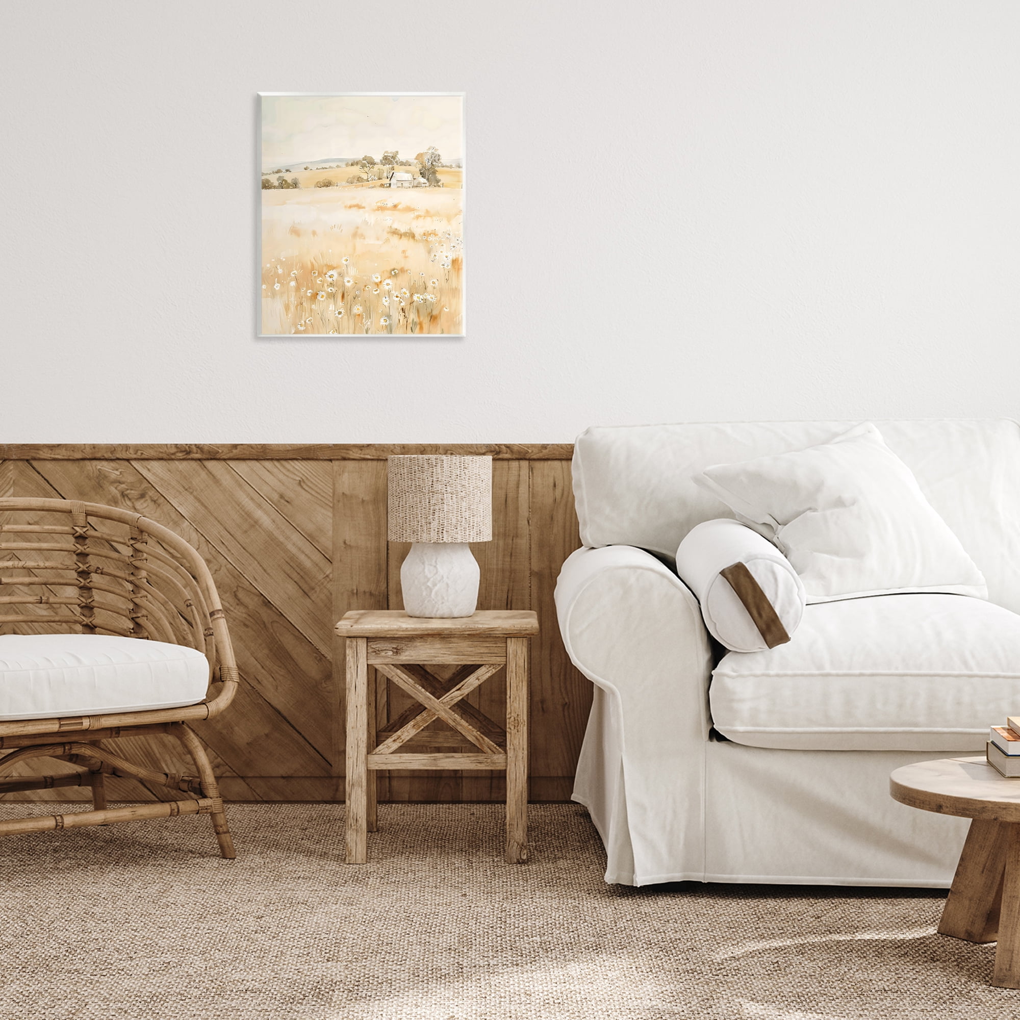 Stupell Industries Farm Country Meadow with Daisies Wall Plaque Art, design by Creative Studio
