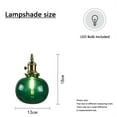 thumbnail image 2 of Hanging Pendant Light Plug In Japanese Style Glass Dining Room Glass Green Swag Lamp Hanging Lamp Plug In, 2 of 4