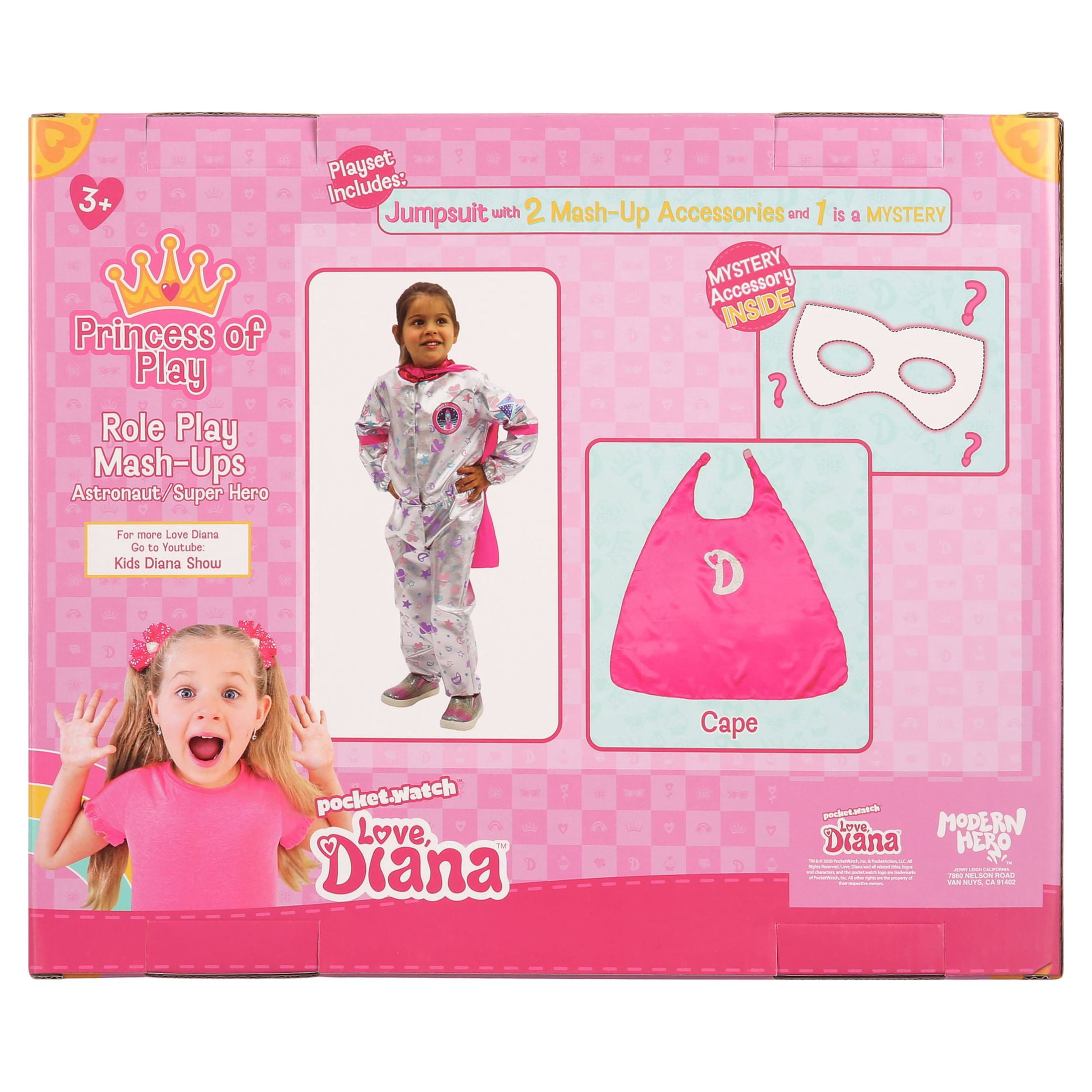 Love Diana Superhero & Astronaut Dress Up Kit For Girls