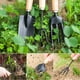 thumbnail image 4 of Juego de herramientas de jardinería Apuakthei Mini, kit de herramientas de jardinería con mango de madera de 3 piezas y tenedor de metal negro, paleta, cultivador, 4 of 7