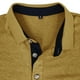 thumbnail image 5 of pstuiky camisas de manga larga para hombre, Blusa informal de manga larga con cuello vuelto y bloques de color para hombre camisetas de hombre s, 5 of 5