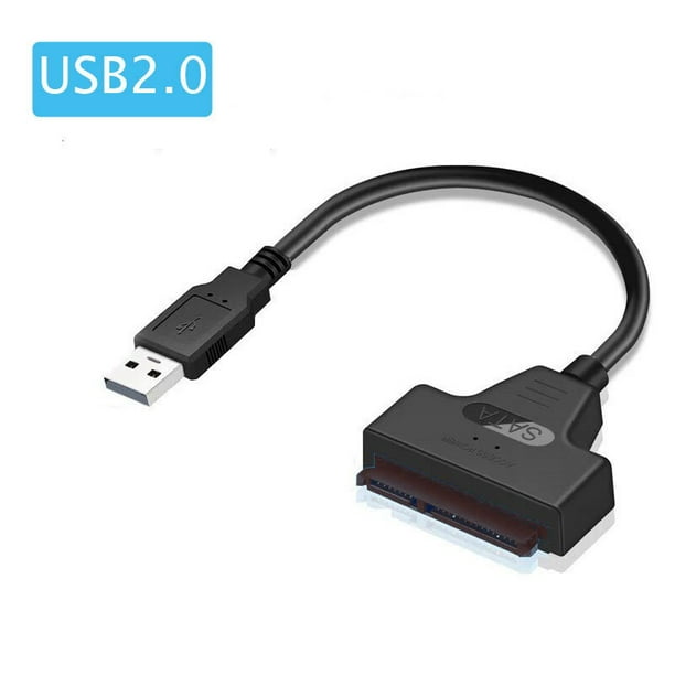 Cable SATA a USB 3,0/2,0 de hasta 6 Gbps para disco duro externo HDD SSD de 2,5 pulgadas, adaptador SATA 3 de 22 pines, cable USB 3,0 a Sata III Dengxun unisex