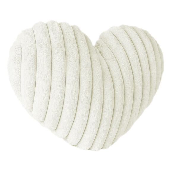 Purowzwe Plush Heart Cushion, Decorative Cotton Pillow for Couch Sofa Bed, 16x13 Inch Soft Heart Pillow for Home Decor, Valentine‘s Day Gifts for Her, Best Gifts for Men, Dad, Girlfriend
