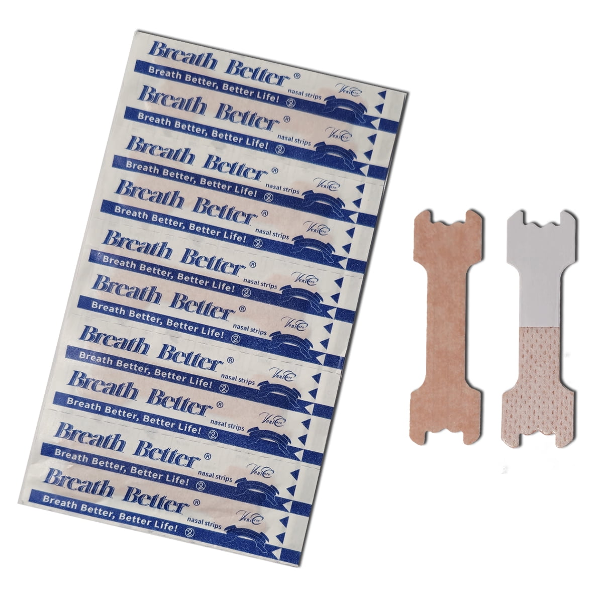Breath Better Large Tan Nasal Strips, Extra Strength Anti Snoring Solution,Drug-Free,Works Instantly to Improve Sleep, Reduce Snoring,Relief Congestion Caused by Colds & Allergies 240 Pieces