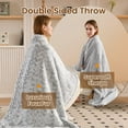thumbnail image 3 of Heated Blanket 6 Heat Settings Electric Blanket, 4-Hour Auto Shut-Off, Luxurious Faux Fur & Sherpa Dual-Sided Heated Throw, Machine Washable, 50 x 60 Inches, Gift-Ready Elegant Packaging, 3 of 4