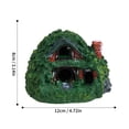 thumbnail image 6 of Reptile Hideout Tree House Double Tier Resin Aquarium Ornament Turtle Basking Cave Fish Tank Landscape Decor Lizard Gecko Shelter Terrarium Decoration Moss Covered Fairy Style, 6 of 8
