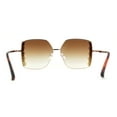 thumbnail image 4 of Womens Intricate Rhinestone Jewel Trim Metal Oversized Sunglasses Gold Brown, 4 of 4