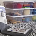 thumbnail image 5 of 6-Quart Storage Bin Shoe Box - Clear (4), 5 of 8
