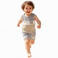 thumbnail image 4 of UAYOTSE Baby Boy Summer Clothes Contrast Color Sleeveless Tops Elastic Waist Shorts Toddler Outfits Cute Set,Sizes 12-18 Months, 4 of 8