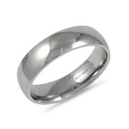 Men's High-Polish 925 Sterling Silver Wedding Ring, 4mm - Walmart.com
