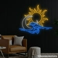thumbnail image 2 of Glowneon Sunrise Wave On Beach Neon Sign, Sun Ocean Led Sign, Sun Wave Neon, Sunset LED Light Sign, 2 of 5