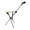 black, variant on Bunblic Cane with Seat Folding Trekking Poles Cane Chair for Climbing Queuing Adults white