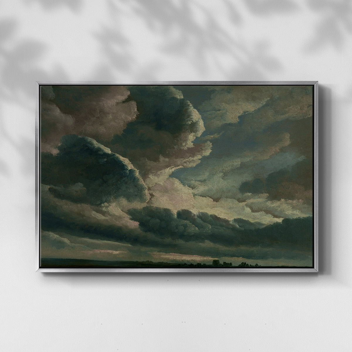 Vintage Landscape-CCXXXVII By Wexford Home Framed in Silver Wood Gallery Wrapped Canvas 25 in. x 37 in.