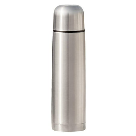 Best Stainless Steel Thermos Bottle - BPA Free - Hot Coffee or Cold Tea + Drink Cup Top - Double Wall Insulated - Slim Line Travel Size - Fits A Car Caddy - NEW Easy Clean Screw Top Lid - 17 (Best 24 Oz Coffee Thermos)