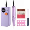 thumbnail image 1 of Taladro de uñas, pluma de molienda, juego de cabezales de molienda, pantalla LED, regulación de velo MABOTO Morado, 1 of 7