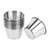 12 Pack Stainless Steel Condiment Sauce Cups,Commercial Grade Dipping Cups,Ramekin Cups Portion