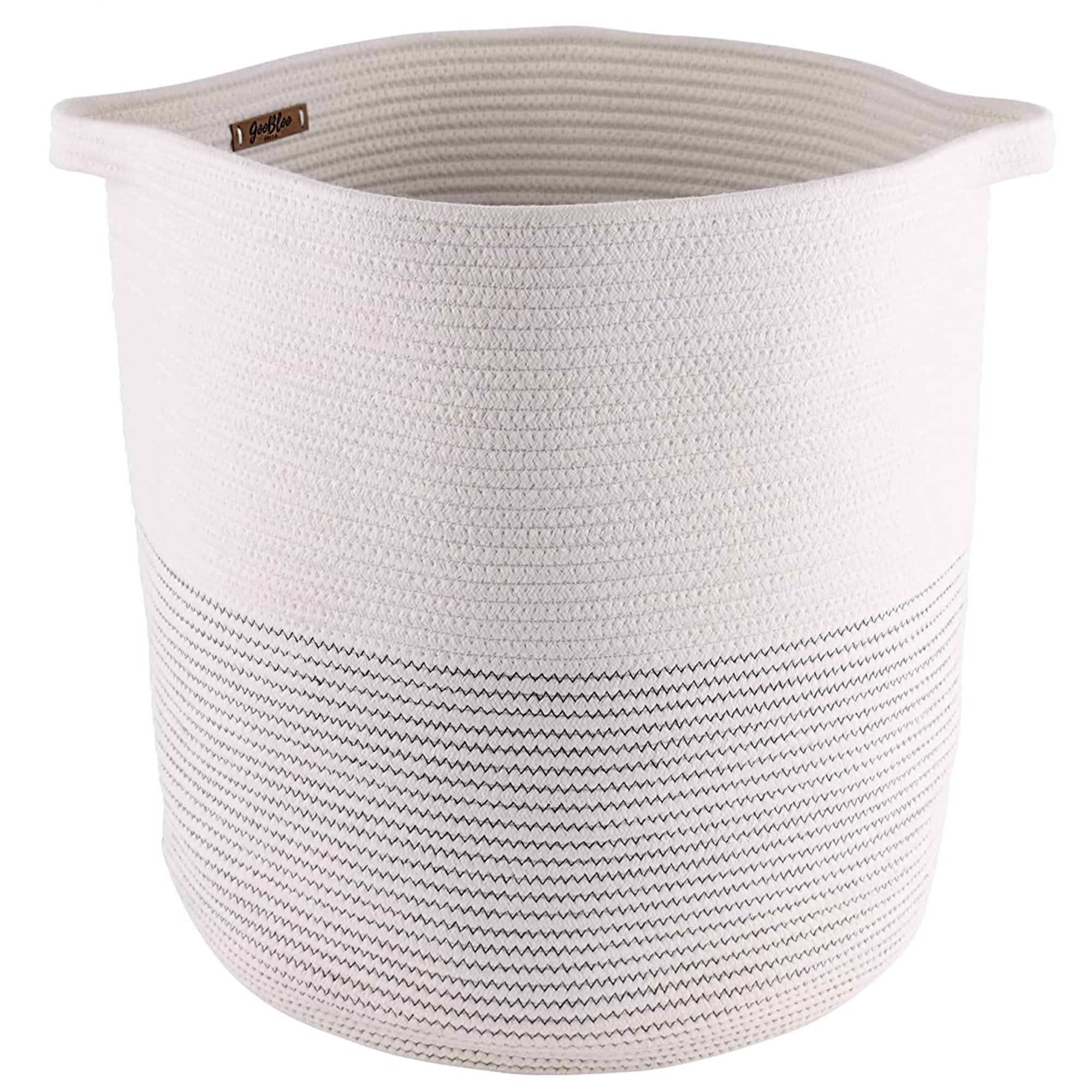 GooBloo Cotton Rope Basket Woven Baskets for Storage Baby Clothes