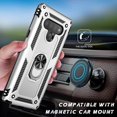 thumbnail image 5 of Compatible LG Stylo 6 Case ,Military Grade Heavy Duty Shockproof Cover Pass 16ft Drop Test with Magnetic Kickstand Protective Phone Case for LG Stylo 6 silver, 5 of 5
