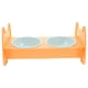 thumbnail image 1 of Comedero doble de acero inoxidable para gatos y perros, antideslizante, para exteriores, comedero y bebedero multiusos., 1 of 6