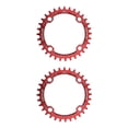 thumbnail image 3 of Greeniant Juego de bielas, placa de disco de , piñón ancho para bicicleta, 104BCD, agujero para bicicletas de montaña, cadena de aleación de rojo y 32T 2Conjunto, 3 of 6