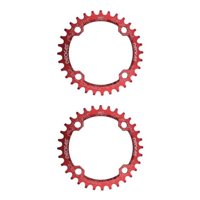 Soidarity Juego de bielas, disco de dientes, piñón de bicicleta, bicicletas de montaña, encadenamiento de aluminio de precisión, juego de rojo y 32T 2piezas