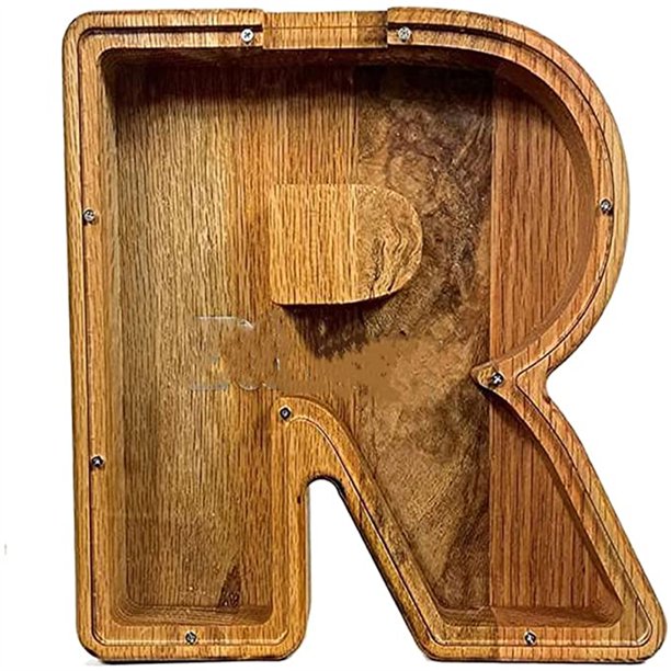 Piggy Bank Personalized Alphabet Piggy Bank Wooden Money Box Money