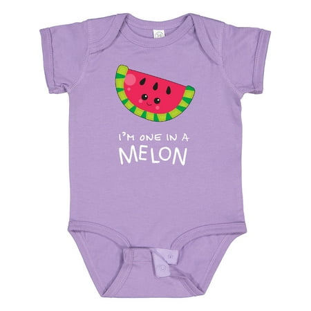 

Inktastic I m One in a Melon Watermelon Humor Gift Baby Boy or Baby Girl Bodysuit