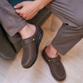 thumbnail image 2 of Mens Wide Clogs Diabetic Mules - Adjustable Buckle Strap Potato Shoes, Zero Drop Slip-On Clogs for Swollen Edema Feet, Wide Width Indoor & Outdoor Walking Shoes, 2 of 7