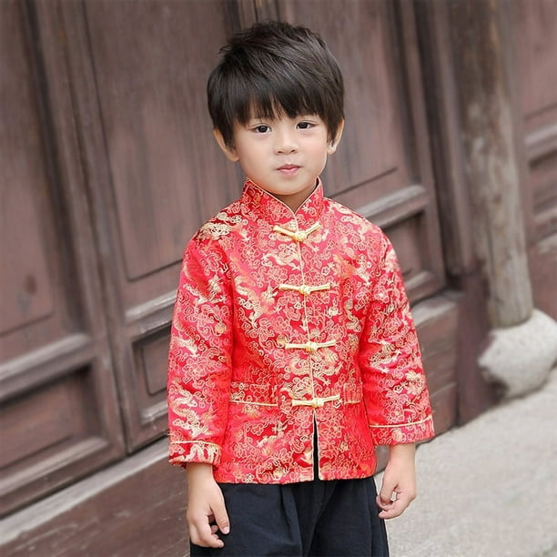 Traje de Han para niño, traje Tang de manga larga de otoño para niños, disfraz original de estilo chino, disfraz clásico del inframundo, ropa para niños